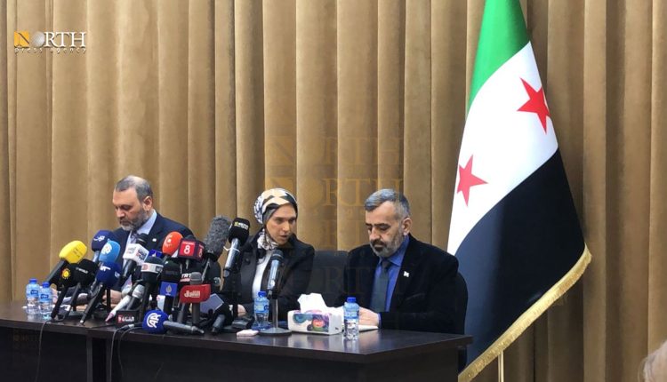المؤتمر الصحفي للجنة التحضيرية للحوار الوطني السوري في دمشق - نورث برس