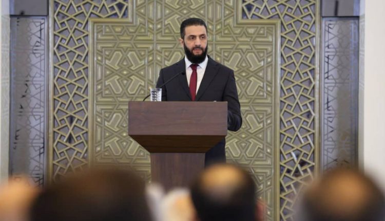 الرئيس السوري للمرحلة الانتقالية أحمد الشرع