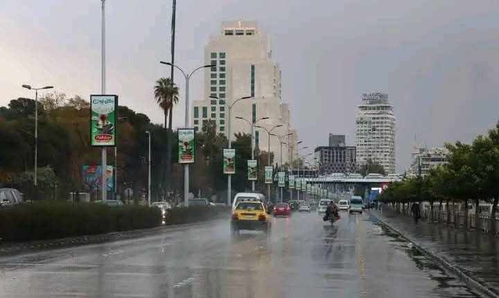 أمطار اليوم في العاصمة السورية دمشق