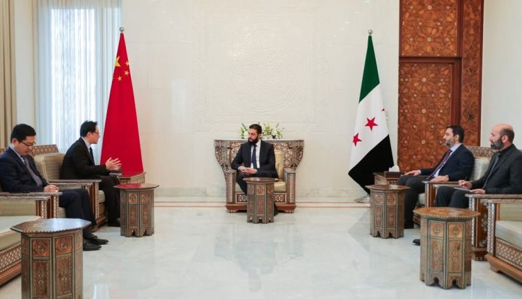 الرئيس السوري للمرحلة الانتقالية يستقبل وفدا دبلوماسيا من الصين _ سانا