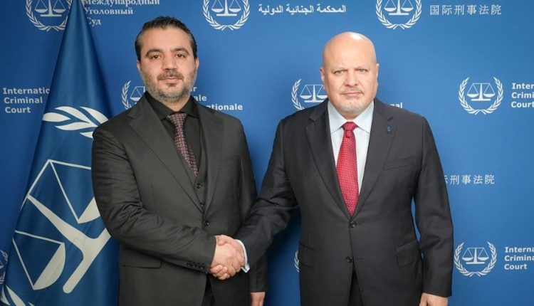 وزير الخارجية السوري أسعد الشيباني يلتقي رئيس محكمة الجنايات الدولية في هولندا كريم أحمد خان