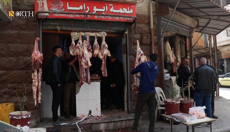 محل لبيع اللحوم في الحسكة - نورث برس