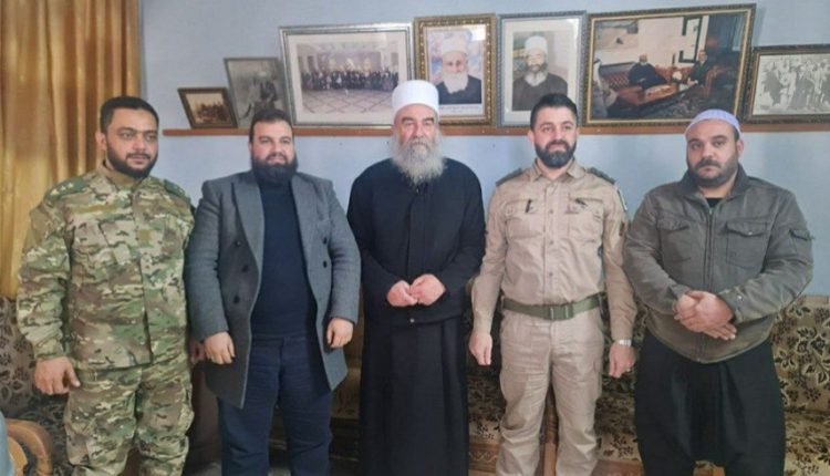 اجتماع حكمت الهجري مع وفد الدولة السورية