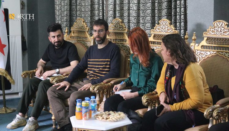 وفد من مدينة برشلونة يزور مدينة كوباني شمالي سوريا – نورث برس