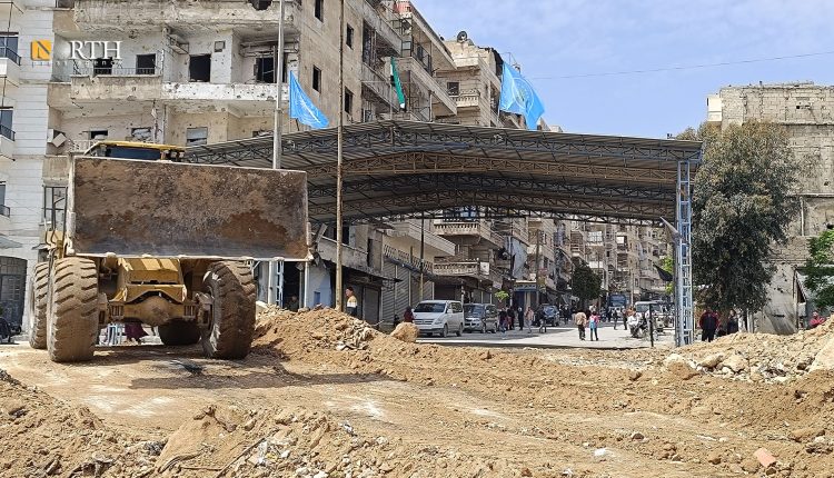 لجان التنسيق للحكومة السورية ومجلس الأحياء الكردية بحلب تبدأ بإزالة السواتر الترابية - نورث برس