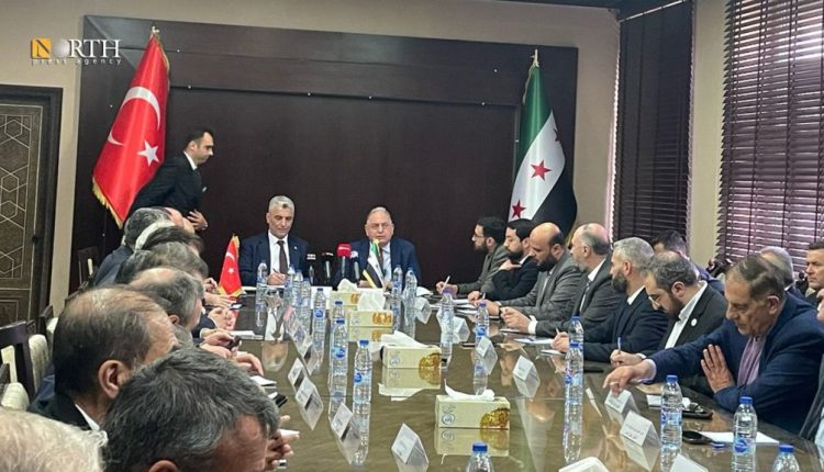 وفد تركي برئاسة وزير التجارة يزور مقر وزارة المالية بدمشق – نورث برس