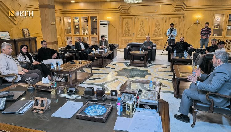 وفد من بلدية الشعب بحيي شيخ مقصود والأشرفية بزيارة لمجلس محافظة حلب – نورث برس