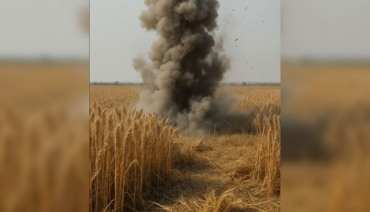 انفجار جسم من مخلفات الحروب بأرض زراعية شرقي دير الزور