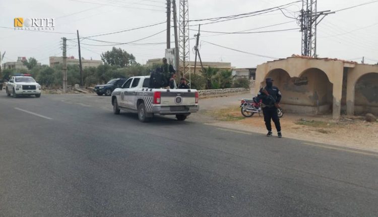 عناصر من الأمن العام في بلدة الصورة الكبيرة بريف السويداء قبل يومين – نورث برس