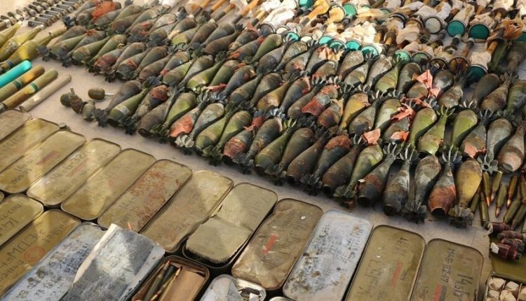 أسلحة وقذائف هاون ضبطها الأمن العام بريف اللاذقية - سانا