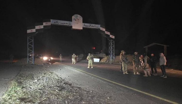 انتشار عناصر من وزارة الدفاع السورية عند أحد مداخل السويداء" الصورة الكبيرة"