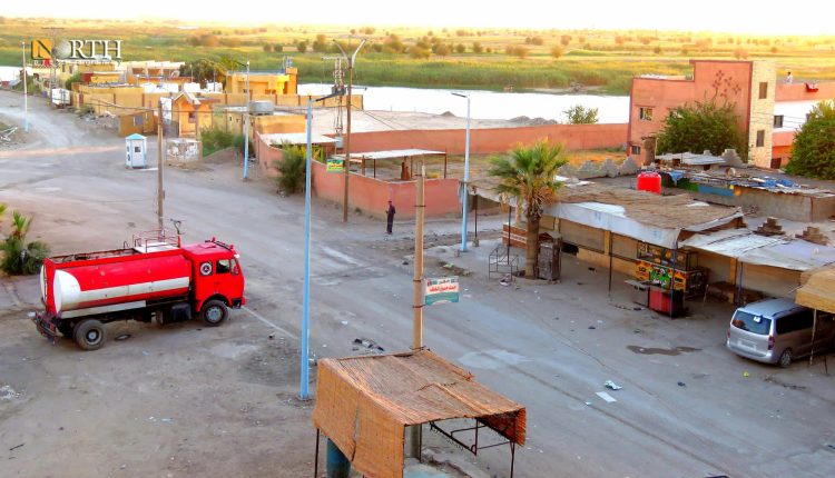 سيارة إطفاء في بلدة الشحيل بريف دير الزور الشرقي - نورث برس