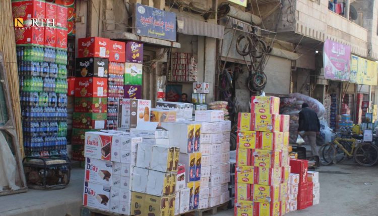 محال لبيع المواد الغذائية في الرقة – نورث برس