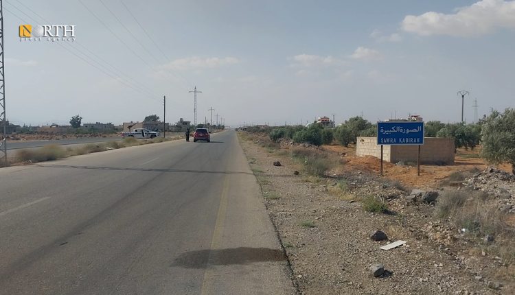 حاجز للأمن العام في قرية الصورة الكبيرة - نورث برس