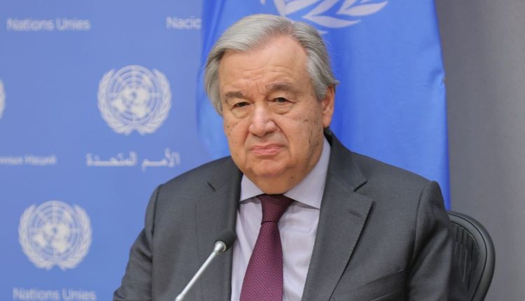 الأمين العام للأمم المتحدة أنطونيو غوتيريش