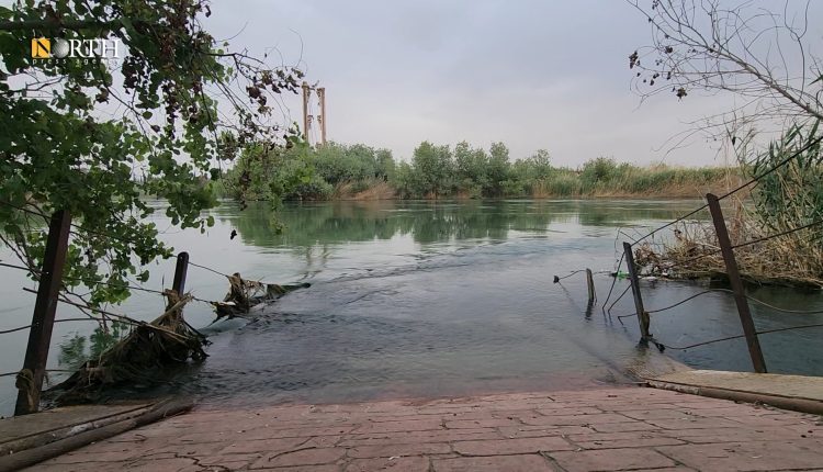 ما بقي من الجسر المعلق في دير الزور - نورث برس