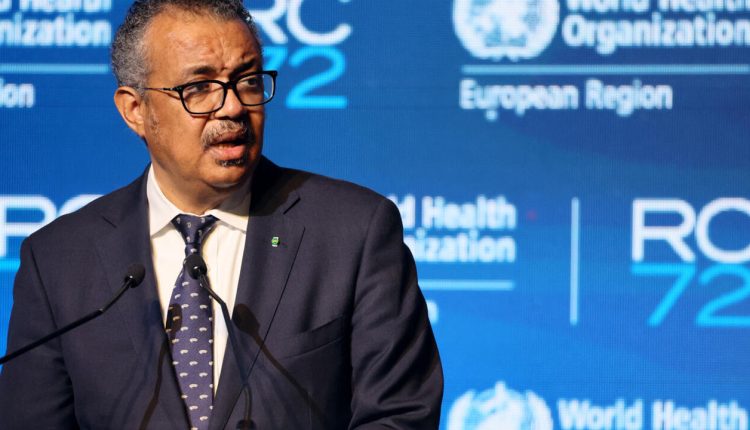 المدير العام لمنظمة الصحة العالمية تيدروس أدهانوم جيبريسوس