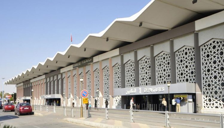 مدخل مطار دمشق الدولي