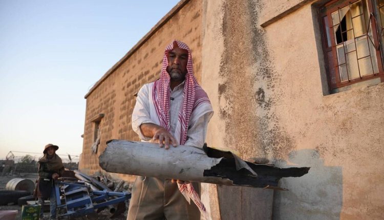 بقايا طائرة مسيرة سقطت بريف القنيطرة