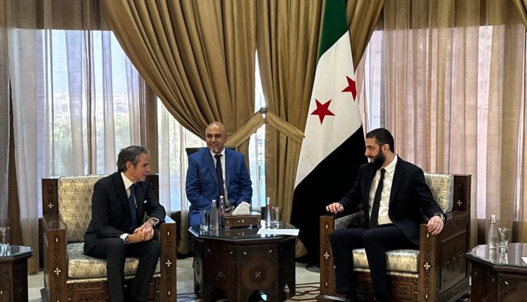 أحمد الشرع ورفائيل غروسي في دمشق