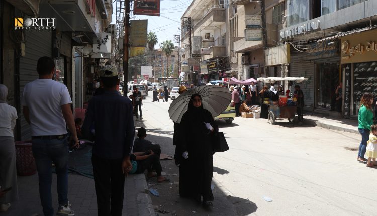 شارع فلسطين وسط مدينة الحسكة - نورث برس