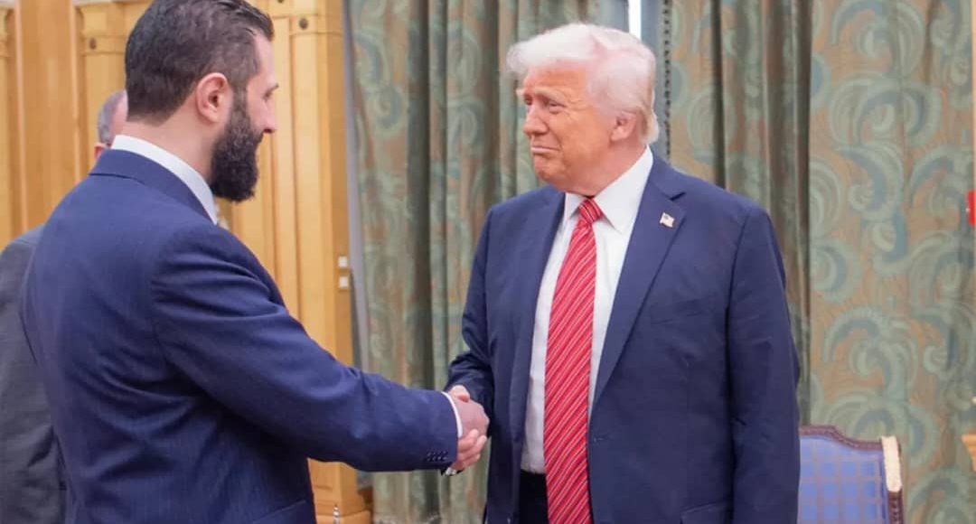 الرئيس الأميركي دونالد ترامب ونظيره السوري أحمد الشرع