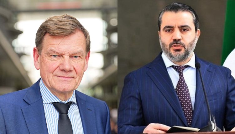 وزير الخارجية السوري أسعد الشيباني ونظيره الألماني يوهان فاديفول