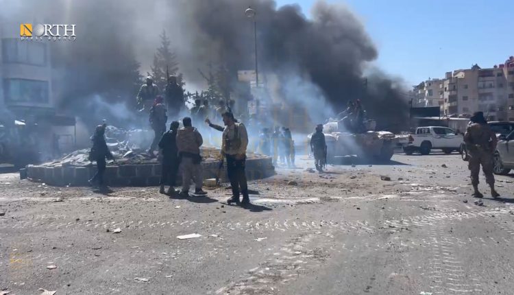 عناصر للجيش والأمن الداخلي في مدينة السويداء - نورث برس