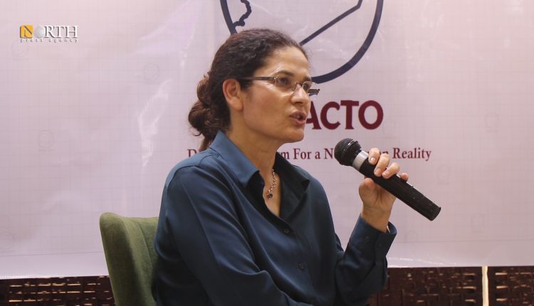 الرئيسة المشاركة لدائرة العلاقات الخارجية في الإدارة الذاتية إلهام أحمد – نورث برس