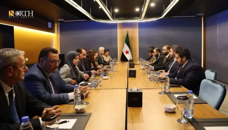اجتماع بين وفد "قسد" ودمشق في العاصمة السورية - نورث برس