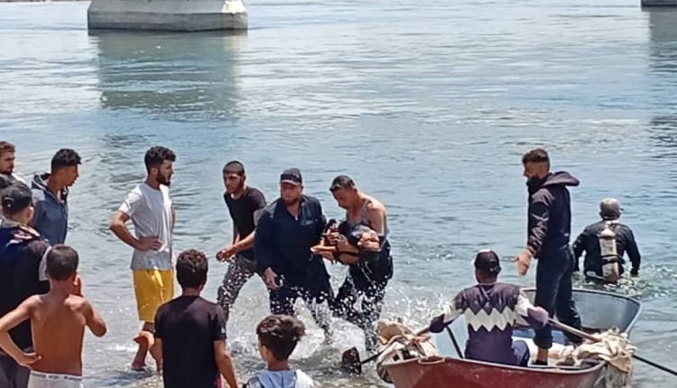 فرق الإنقاذ تنتشل جثة طفل غرق في نهر الفرات بالرقة – نورث برس