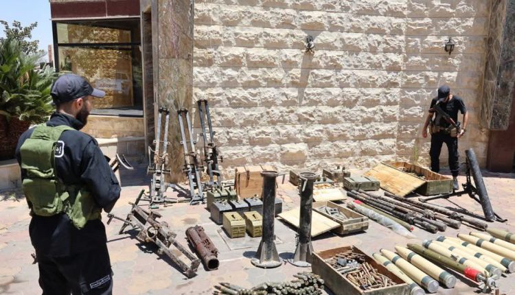 أسلحة وذخائر تم ضبطها بريف حمص