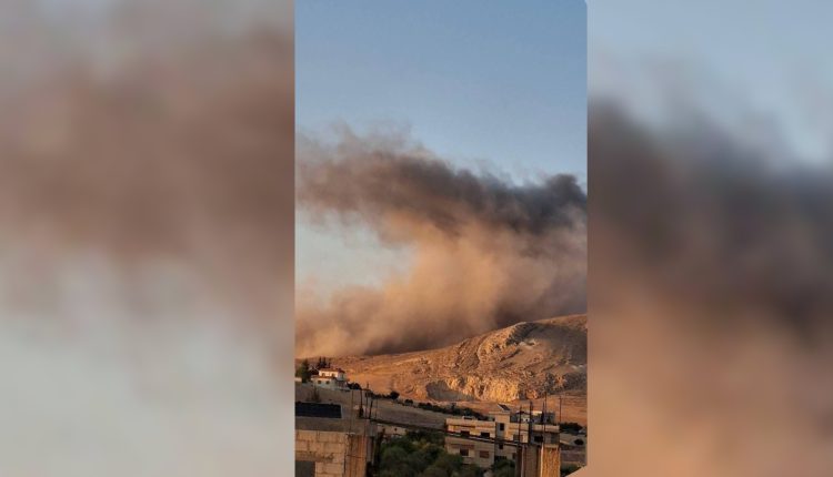قصف على موقع بمنطقة قطنا بريف دمشق - متداول