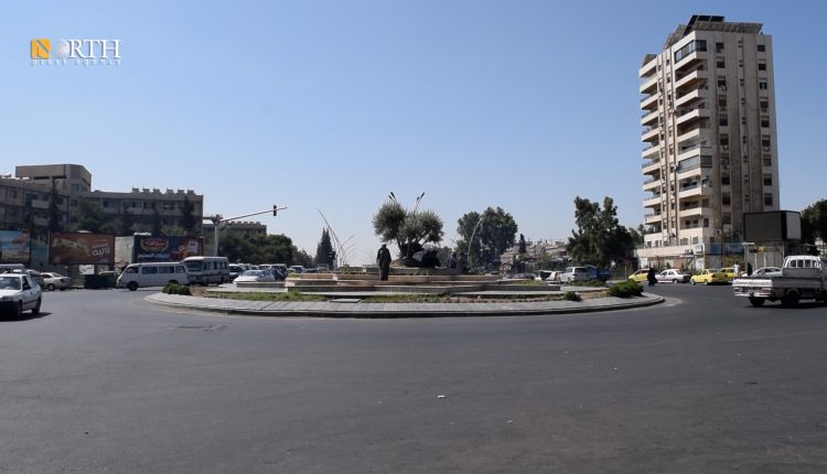 دوار المواساة وسط دمشق - نورث برس