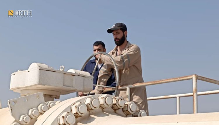 محطة الرضوانية للغاز بريف حلب الشرقي - نورث برس