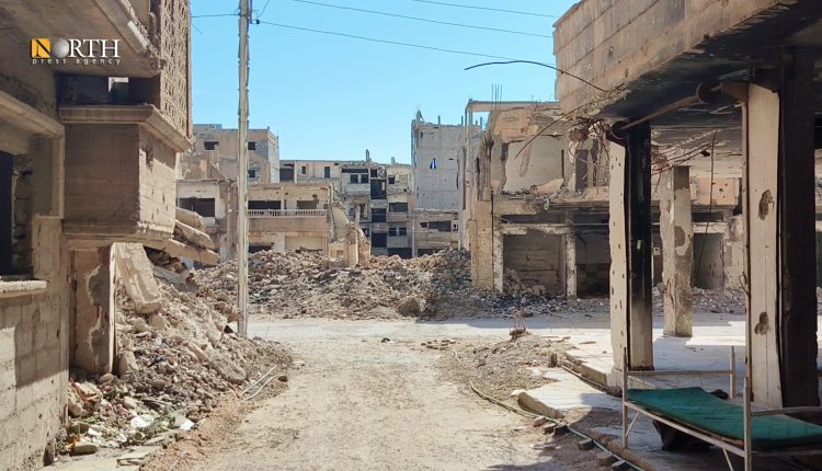 دمار في حي العرضي في دير الزور - نورث برس