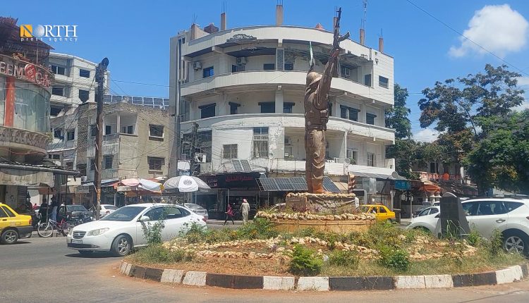 أحد أسواق مدينة جبلة في محافظة اللاذقية (نورث برس)