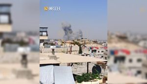 دخان متصاعد في سماء دمشق جراء غارات إسرائيلية - نورث برس/ أرشيفية