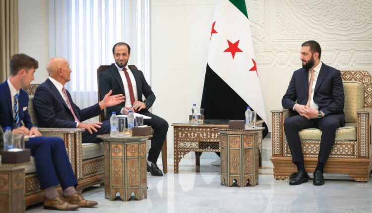 الرئيس السوري احمد الشرع يستقبل المبعوث الأميركي الخاص إلى سوريا توماس باراك