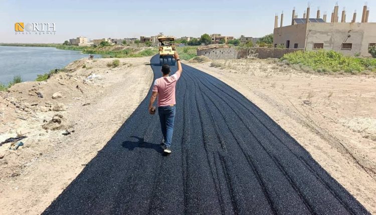 تعبيد طرقات بدير الزور شرقي سوريا – نورث برس