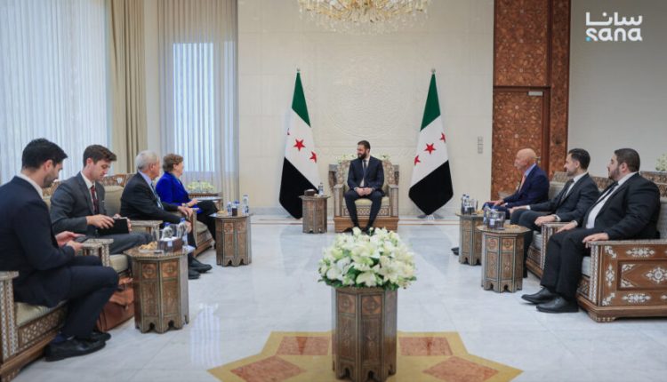 الرئيس الشرع مع وفد أميركي رفيع المستوى - سانا