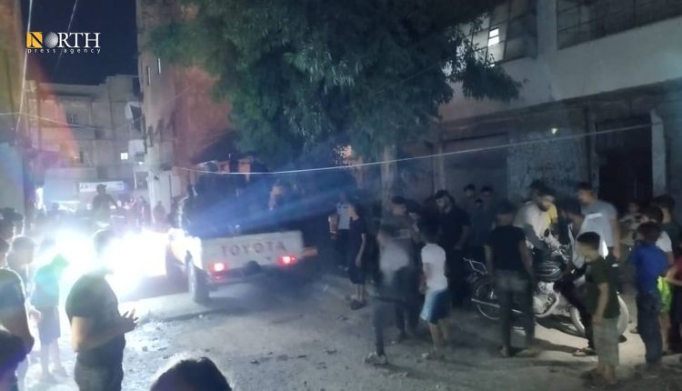 موقع التفجير أمام فرن الوحدة في حلب – نورث برس