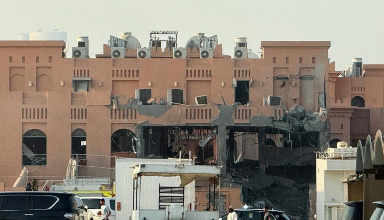 المبنى الذي تعرض لاستهداف إسرائيلي في الدوحة