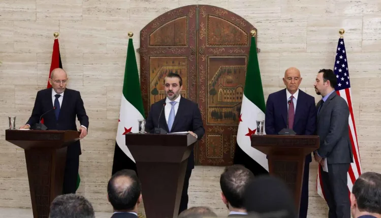 مؤتمر صحفي يجمع وزير الخارجية السوري ونظيره الأردني والمبعوث الأميركي إلى سوريا