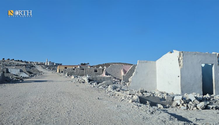 وافدون يدمرون مستوطنة بريف عفرين بعد مغادرتهم لها