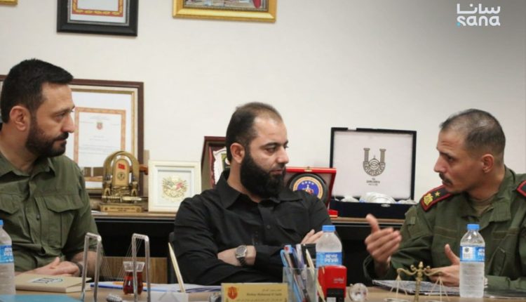 اجتماع لقادة من الأمن الداخلي بقادة الفصائل الموالية لتركيا في سرى كانيه - سانا
