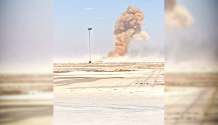أعمدة دخان متصاعد قرب مطار دمشق الدولي