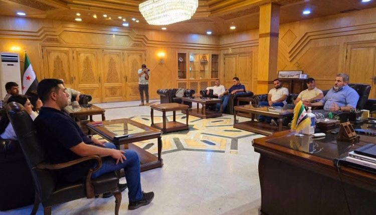 اجتماع جرى اليوم بين مسؤولين في بلدية الشعب بحيي شيخ مقصود والأشرفية وبلدية حلب - متداول