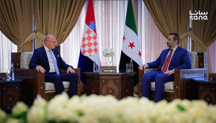 وزير الخارجية السوري أسعد الشيباني ونظيره الكرواتي جوردان غرليتش رادمان - سانا