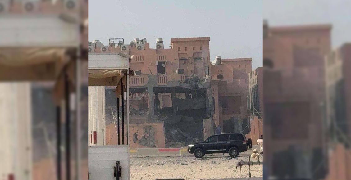 آثار غارة جوية يقال إنها ناتجة عن هجوم استهدف قادة في حماس بقطر - متداول